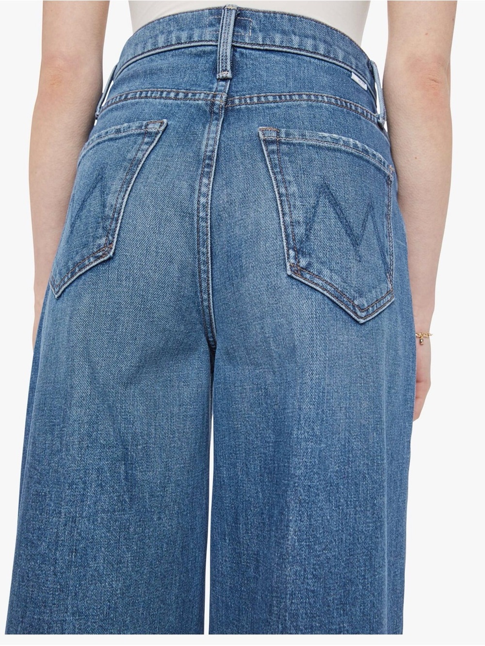 Mother denim The Hustler wide leg flared jeans - Picture 3 of 8